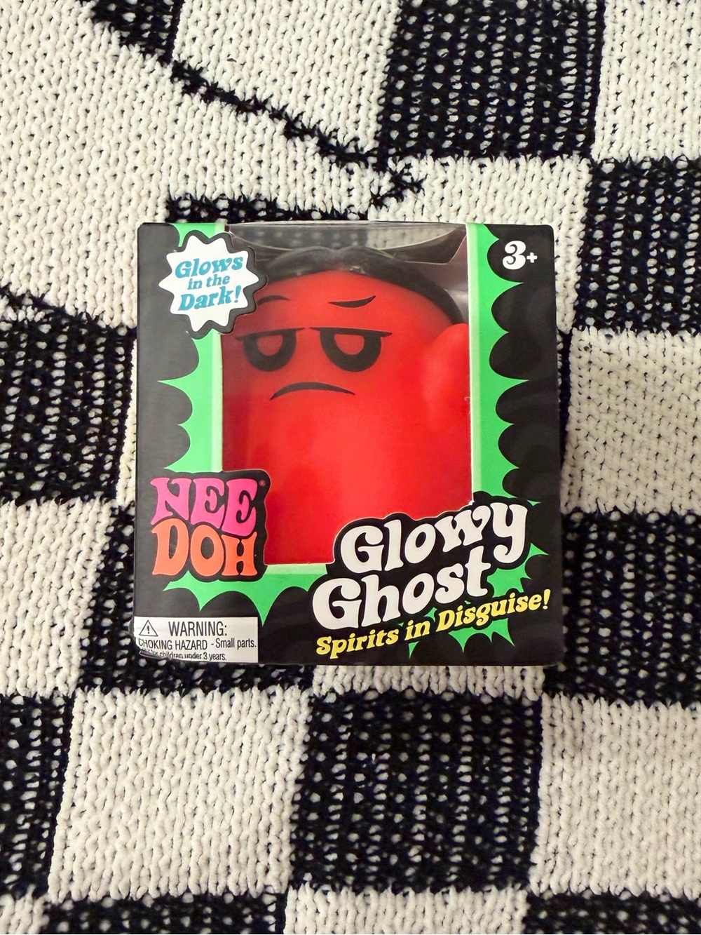 NeeDoh RARE 2026 HALLOWEEN Glowy Ghost Spirits in Disguise! ORANGE - Schylling